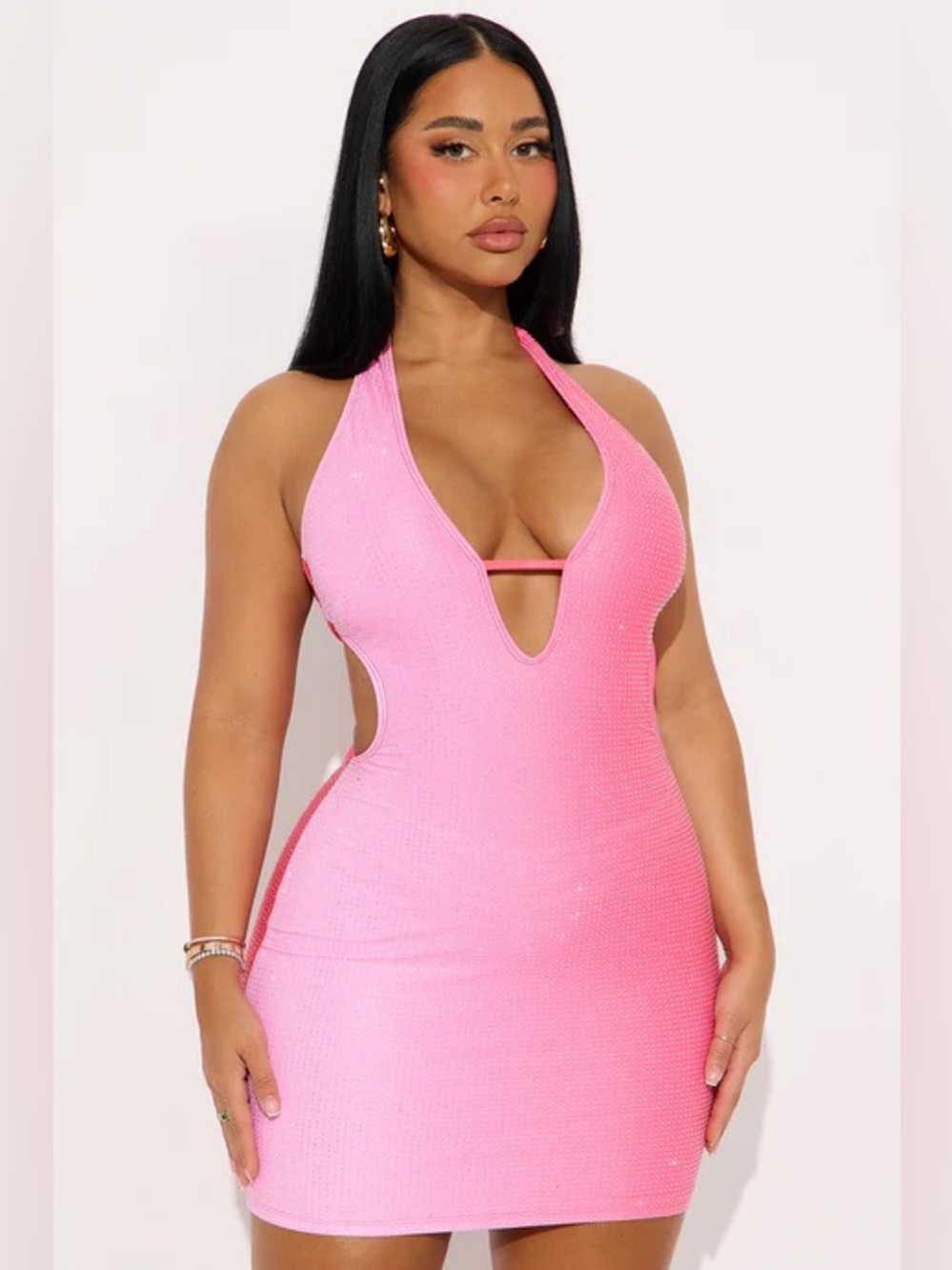Fashion nova embellished ombré dress